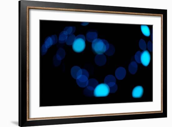 Blue Bokeh II-Erin Berzel-Framed Photographic Print