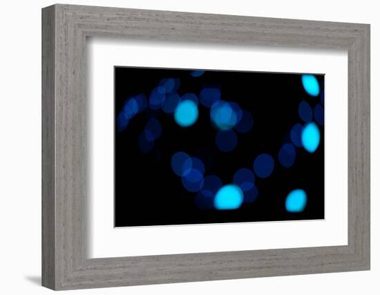 Blue Bokeh II-Erin Berzel-Framed Photographic Print