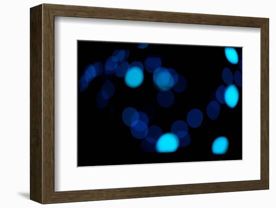 Blue Bokeh II-Erin Berzel-Framed Photographic Print