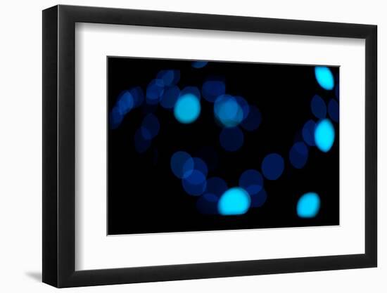 Blue Bokeh II-Erin Berzel-Framed Photographic Print