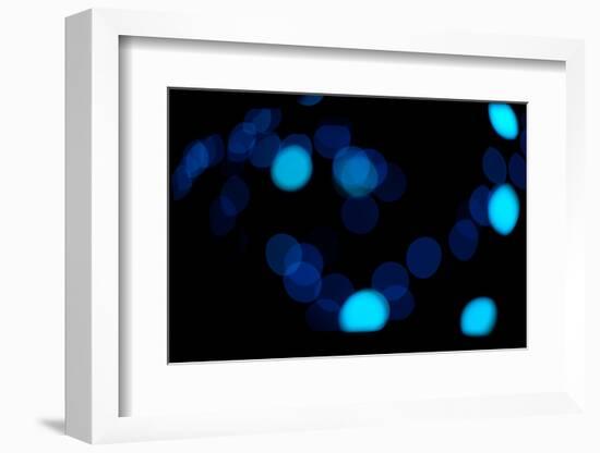 Blue Bokeh II-Erin Berzel-Framed Photographic Print