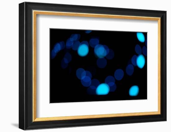 Blue Bokeh II-Erin Berzel-Framed Photographic Print