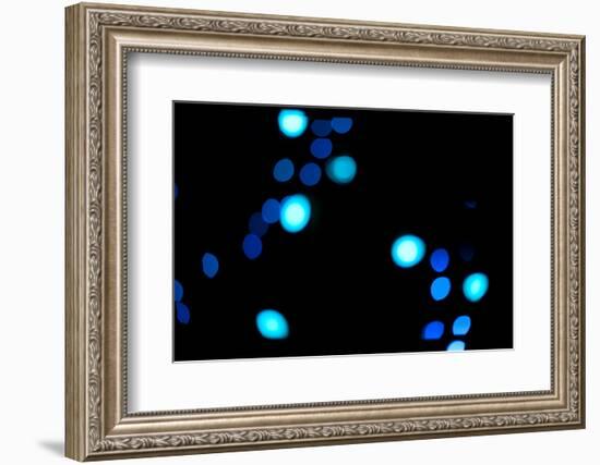 Blue Bokeh III-Erin Berzel-Framed Photographic Print