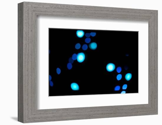 Blue Bokeh III-Erin Berzel-Framed Photographic Print