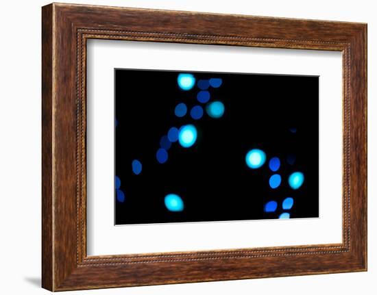 Blue Bokeh III-Erin Berzel-Framed Photographic Print