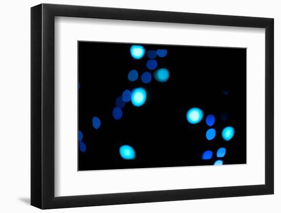 Blue Bokeh III-Erin Berzel-Framed Photographic Print