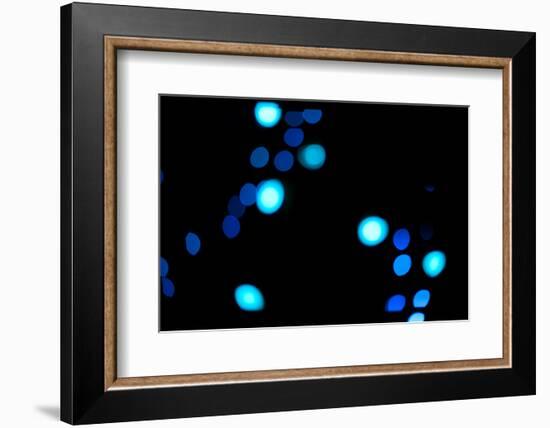 Blue Bokeh III-Erin Berzel-Framed Photographic Print