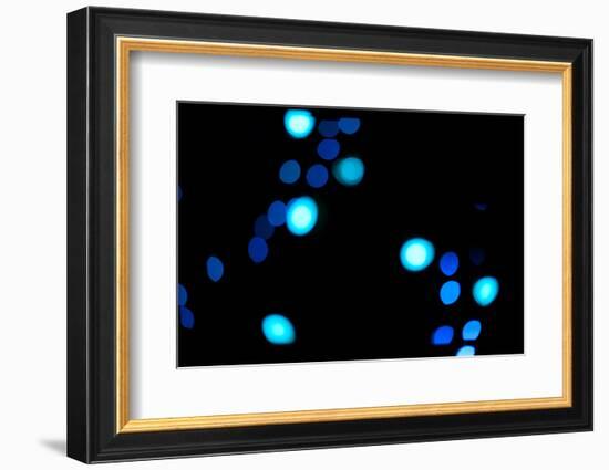 Blue Bokeh III-Erin Berzel-Framed Photographic Print