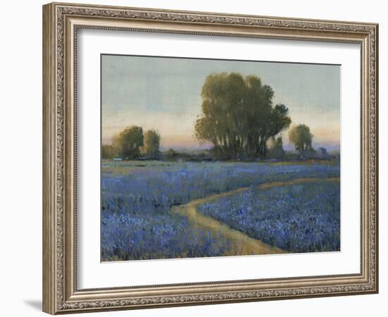 Blue Bonnet Field I-Tim O'toole-Framed Art Print