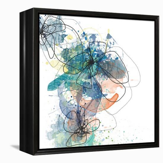 Blue Botanica-Jan Weiss-Framed Stretched Canvas