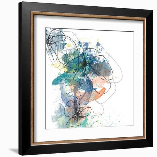 Blue Botanica-Jan Weiss-Framed Art Print