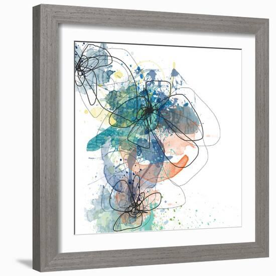 Blue Botanica-Jan Weiss-Framed Art Print