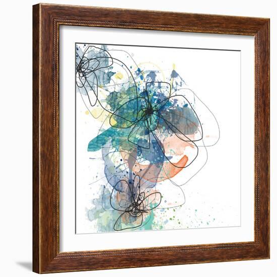 Blue Botanica-Jan Weiss-Framed Art Print