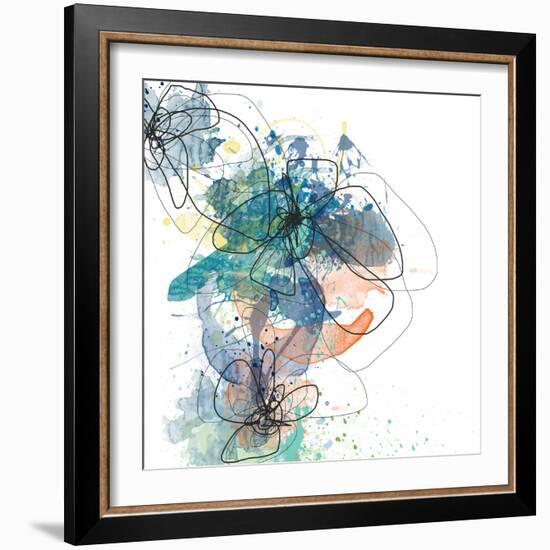 Blue Botanica-Jan Weiss-Framed Art Print