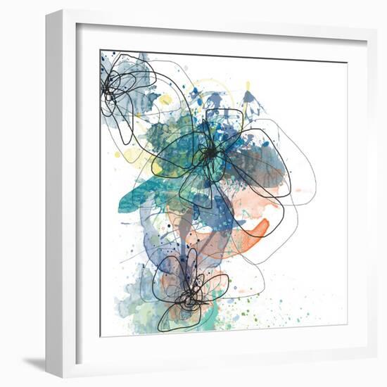 Blue Botanica-Jan Weiss-Framed Art Print