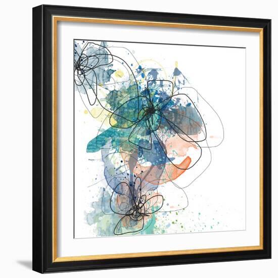 Blue Botanica-Jan Weiss-Framed Art Print