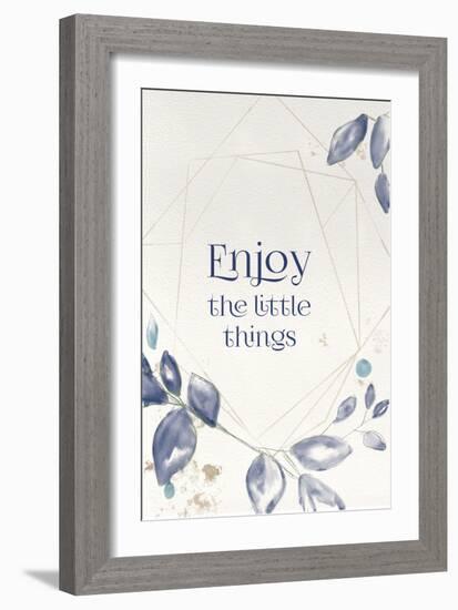 Blue Botanical Blessings 6-Melody Hogan-Framed Art Print