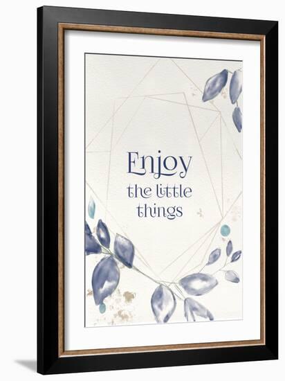 Blue Botanical Blessings 6-Melody Hogan-Framed Art Print