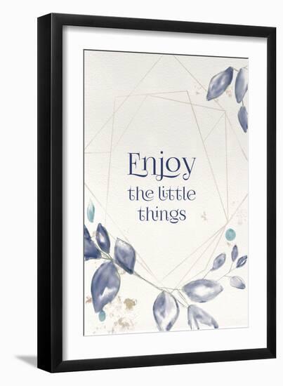 Blue Botanical Blessings 6-Melody Hogan-Framed Art Print