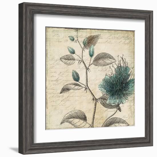 Blue Botanical II-Anna Polanski-Framed Art Print