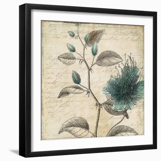 Blue Botanical II-Anna Polanski-Framed Premium Giclee Print