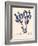 Blue Botanical Study III-Kimberly Poloson-Framed Art Print