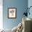 Blue Botanical Study III-Kimberly Poloson-Framed Art Print displayed on a wall