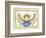 Blue Bow Angel-Debbie McMaster-Framed Giclee Print