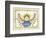 Blue Bow Angel-Debbie McMaster-Framed Giclee Print