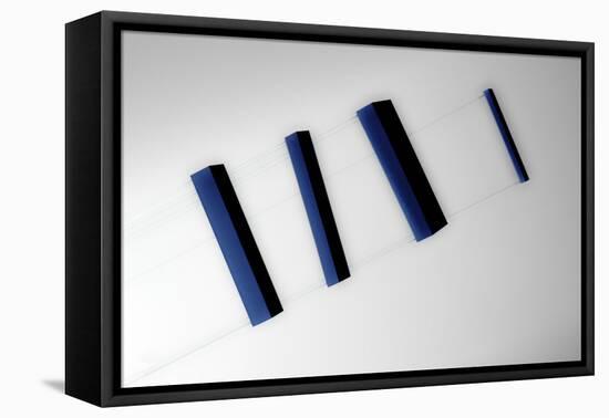 Blue boxes-Gilbert Claes-Framed Premier Image Canvas