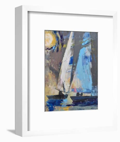 Blue Breeze Dynamics-Beth A. Forst-Framed Art Print