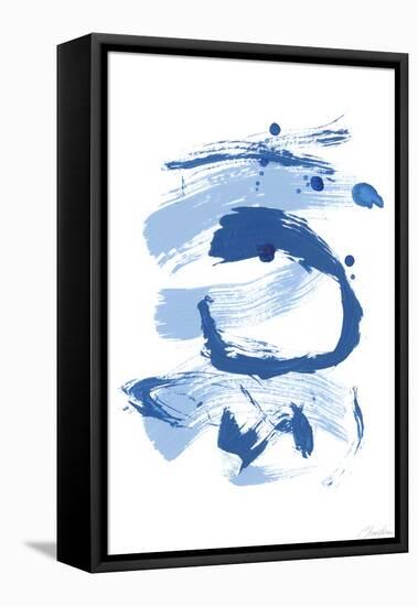 Blue Breeze III-Christina Long-Framed Stretched Canvas