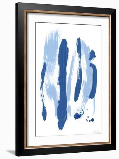 Blue Breeze V-Christina Long-Framed Art Print