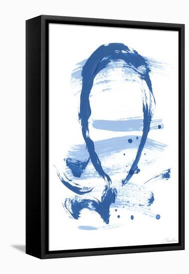 Blue Breeze VI-Christina Long-Framed Stretched Canvas