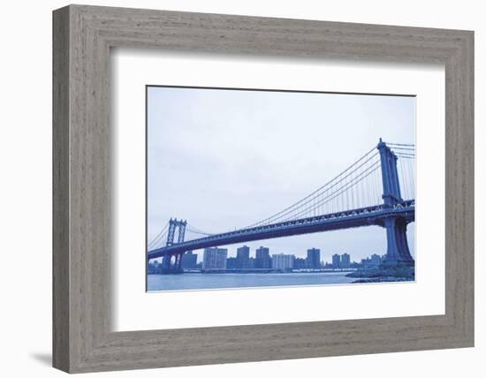 Blue Bridge-Erin Clark-Framed Art Print