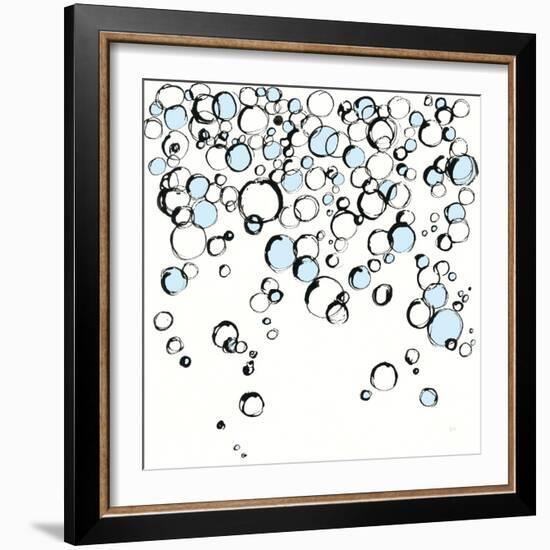 Blue Bubbles III-Chris Paschke-Framed Art Print