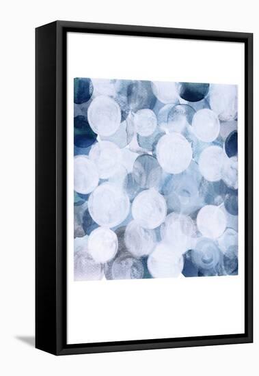 Blue Bubbles-Louise van Terheijden-Framed Premier Image Canvas