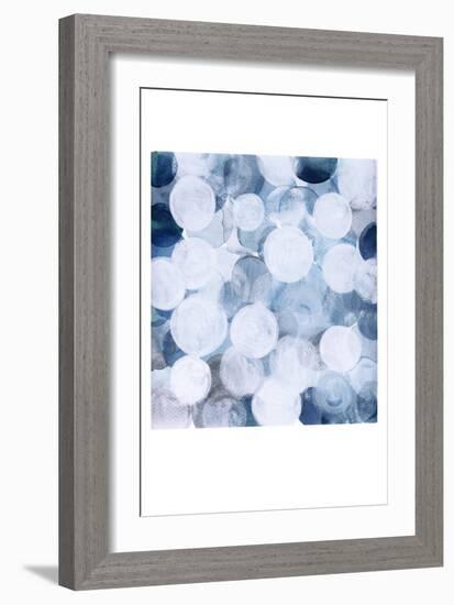 Blue Bubbles-Louise van Terheijden-Framed Giclee Print