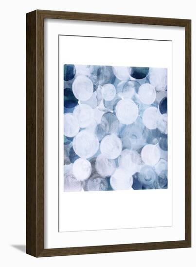 Blue Bubbles-Louise van Terheijden-Framed Giclee Print