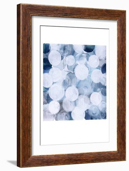 Blue Bubbles-Louise van Terheijden-Framed Giclee Print