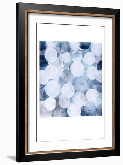 Blue Bubbles-Louise van Terheijden-Framed Giclee Print