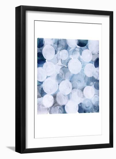 Blue Bubbles-Louise van Terheijden-Framed Giclee Print