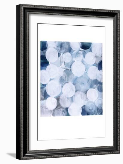 Blue Bubbles-Louise van Terheijden-Framed Giclee Print