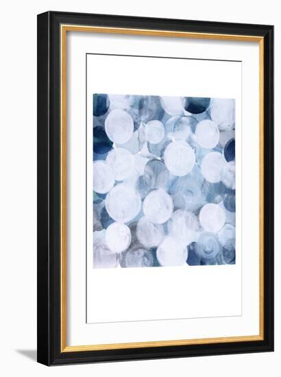 Blue Bubbles-Louise van Terheijden-Framed Giclee Print