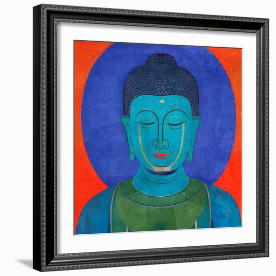 Blue Buddha-Elena Ray-Framed Art Print