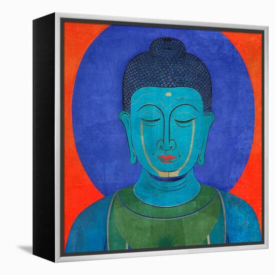 Blue Buddha-Elena Ray-Framed Stretched Canvas