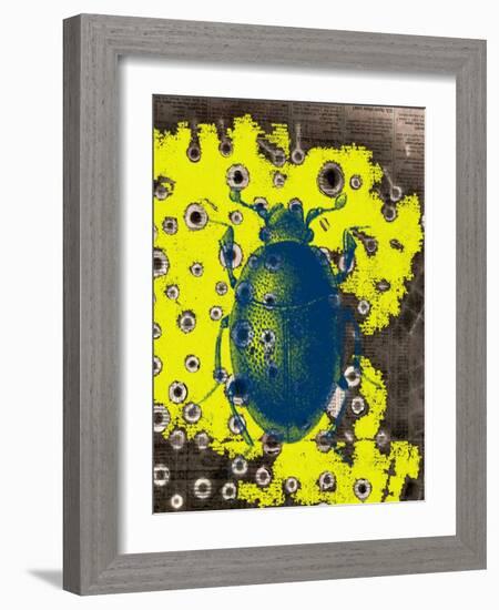 Blue Bug-Jan Weiss-Framed Art Print