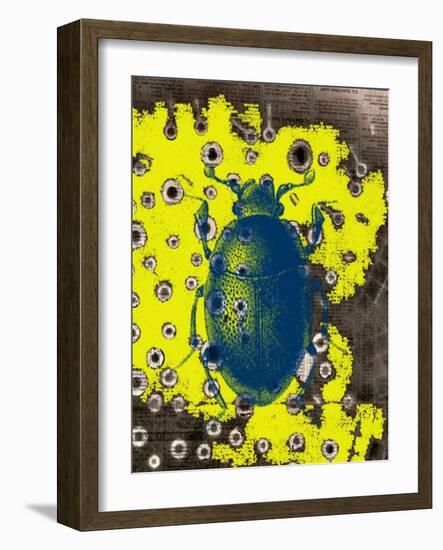 Blue Bug-Jan Weiss-Framed Art Print
