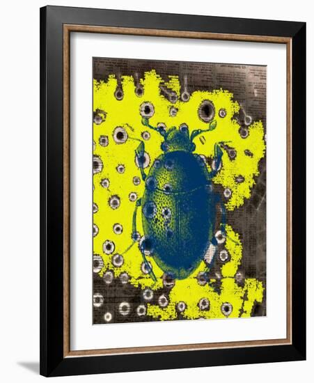 Blue Bug-Jan Weiss-Framed Art Print