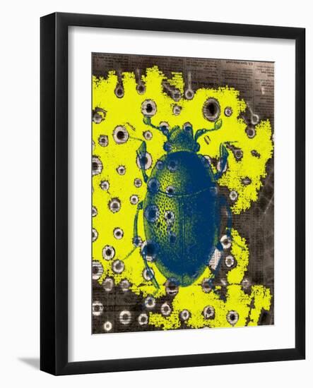 Blue Bug-Jan Weiss-Framed Art Print